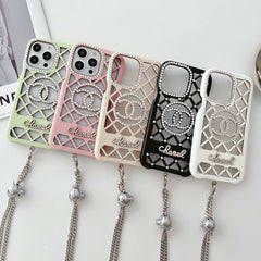 Luxury Hollow Diamond Crossbody Case