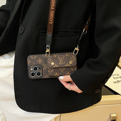 Classic Retro Leather Card Crossbody Case