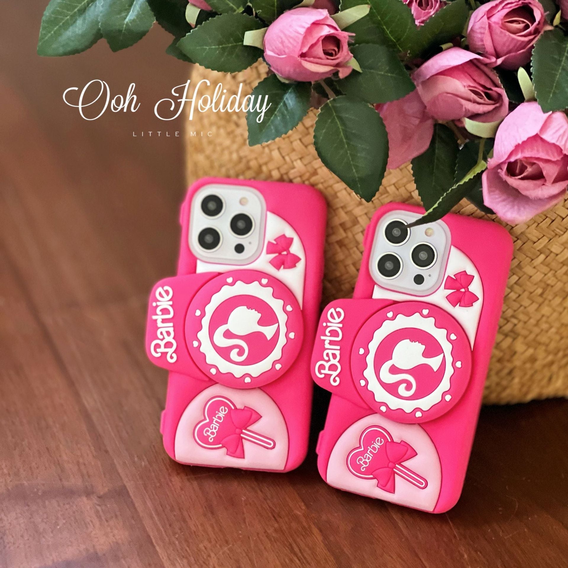 Lovely Pink Silicone Camera Case