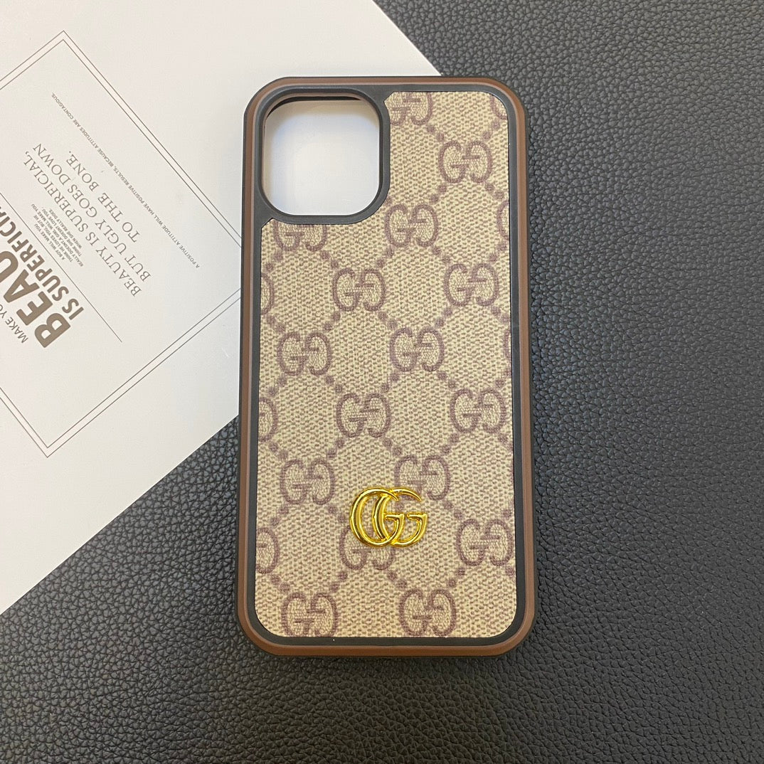Vintage Embossed Gold Label Case