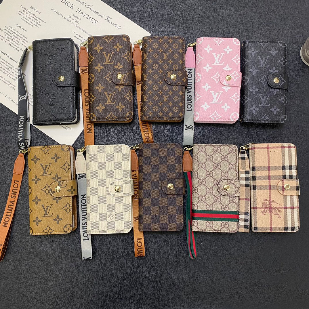 Leather Multi-Function Back Card Holder Case