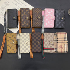 Leather Multi-Function Back Card Holder Case