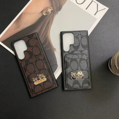 Vintage Embossed Carriage Logo Samsung Case