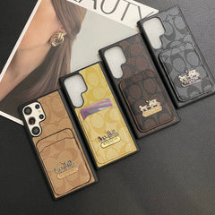 Vintage Embossed Carriage Logo Samsung Case