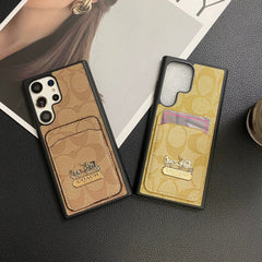Vintage Embossed Carriage Logo Samsung Case
