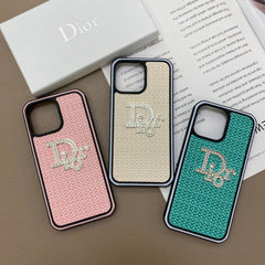 Diamond Logo Woven Pattern Case