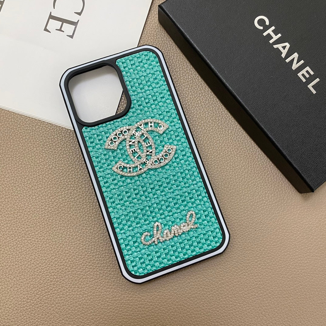 Pearl Diamond Logo Woven Pattern Case