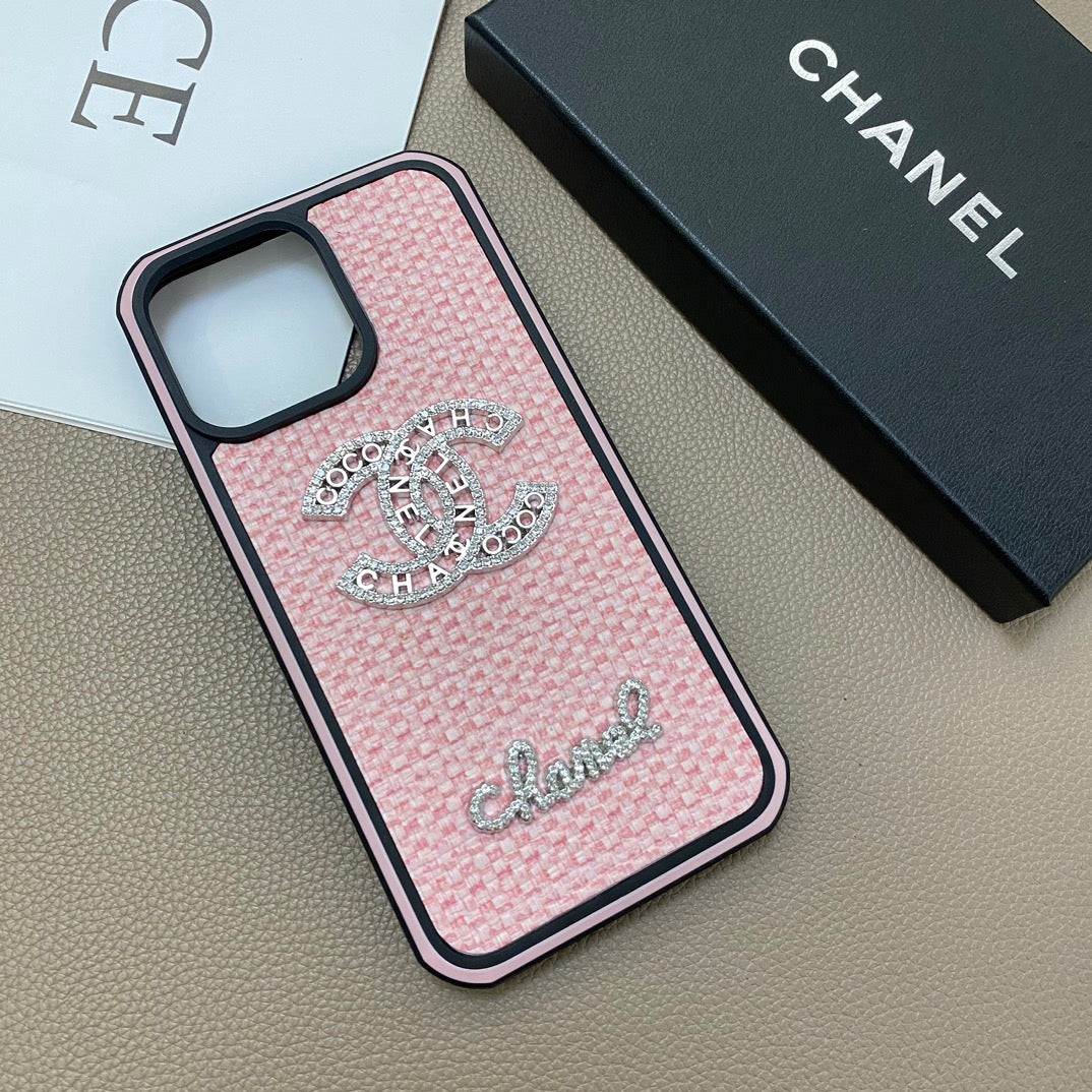 Pearl Diamond Logo Woven Pattern Case