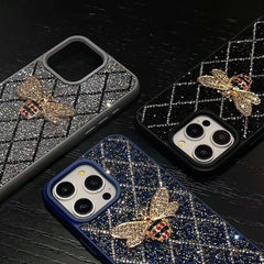 Electroplated Sparkling Diamonds Bee Case
