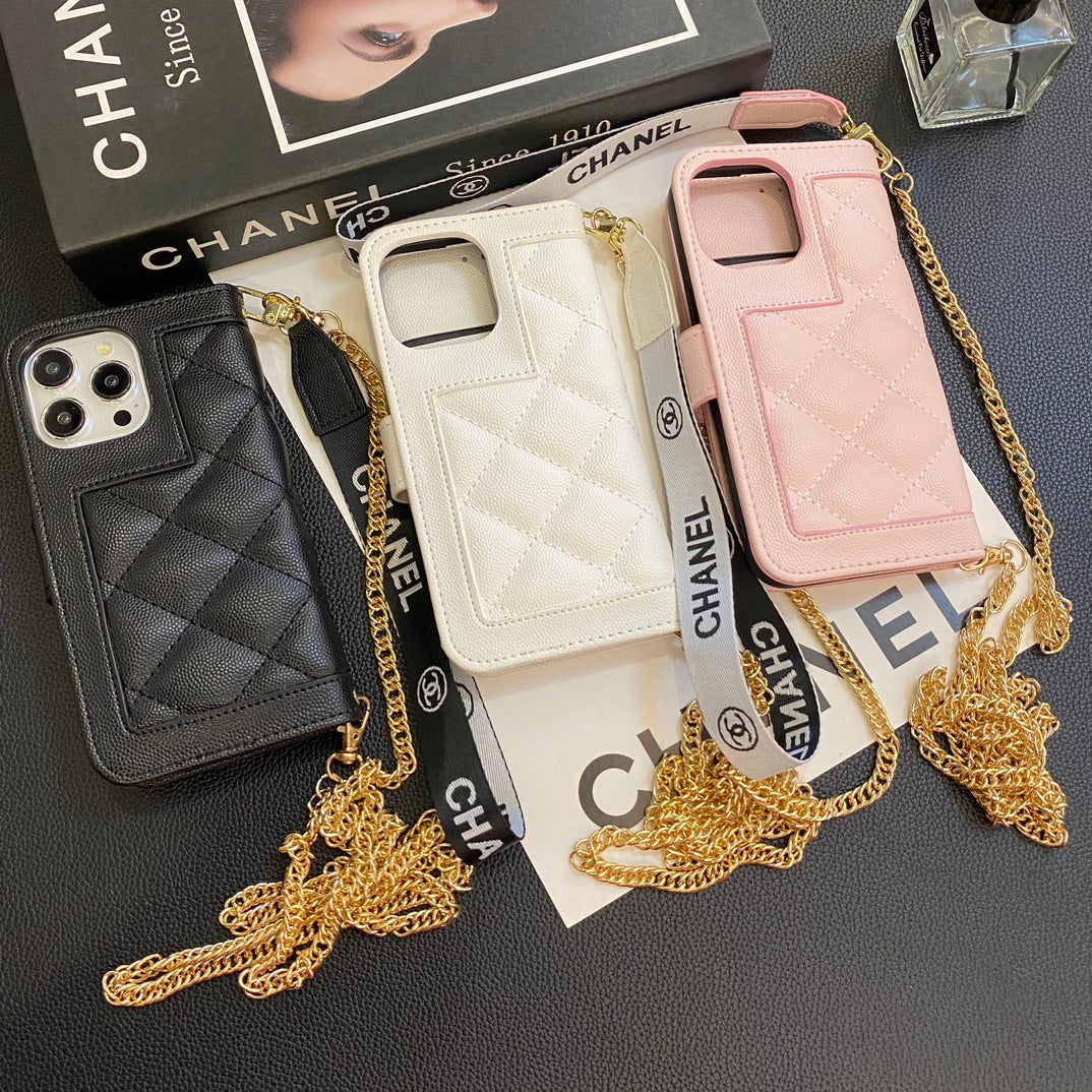 Leather Crossbody Handheld Card Case