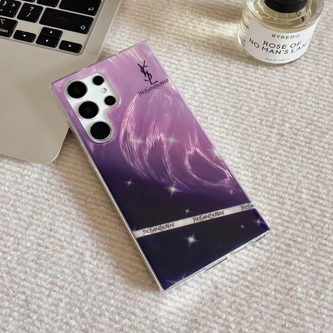 Feather Gradient Pattern Samsung Case