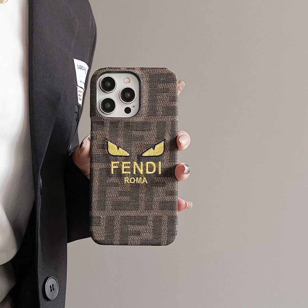Vintage Embossed Canvas Case