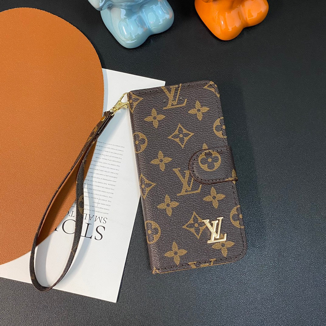 Vintage Embossed Samsung Leather Wallet Case