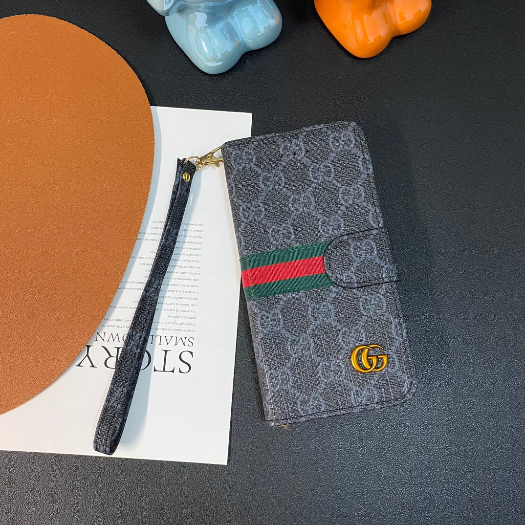 Vintage Embossed Samsung Leather Wallet Case