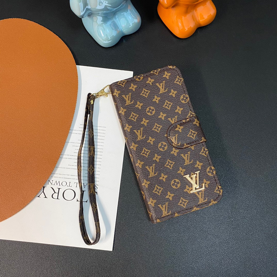 Vintage Embossed Samsung Leather Wallet Case