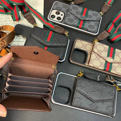 Soft Leather Wallet Card Crossbody Case