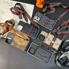 Soft Leather Wallet Card Crossbody Case