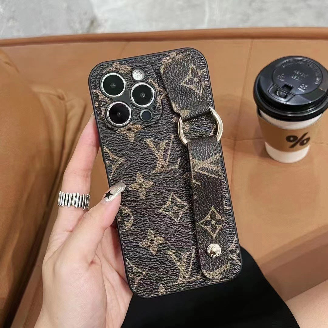 Embossed Leather Wristband Case