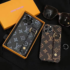 Embossed Leather Wristband Case