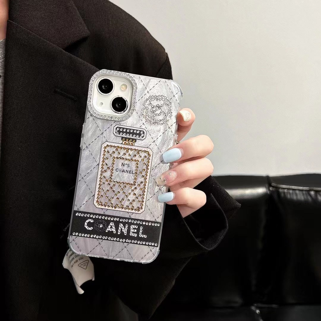 Sparkling Diamond Perfume Bottle Case