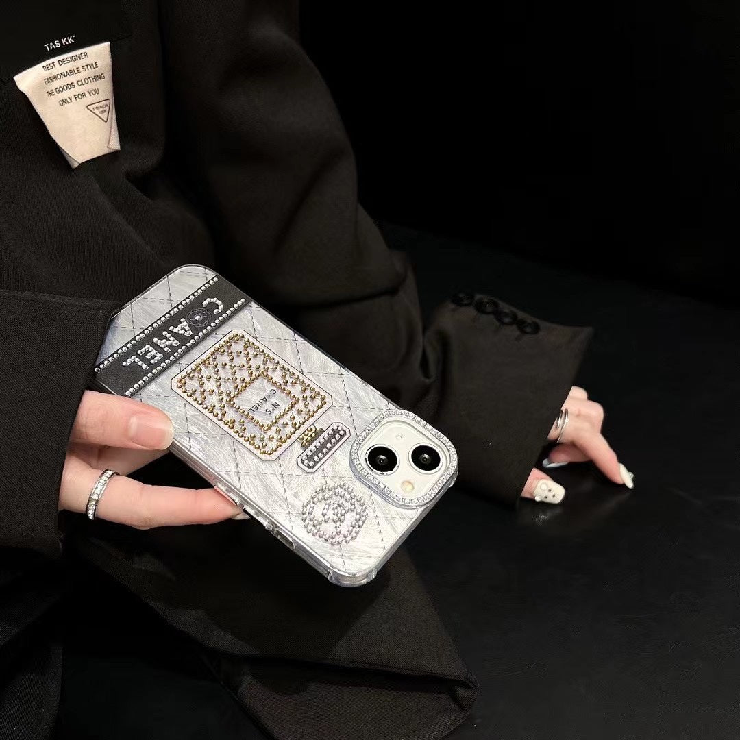 Sparkling Diamond Perfume Bottle Case