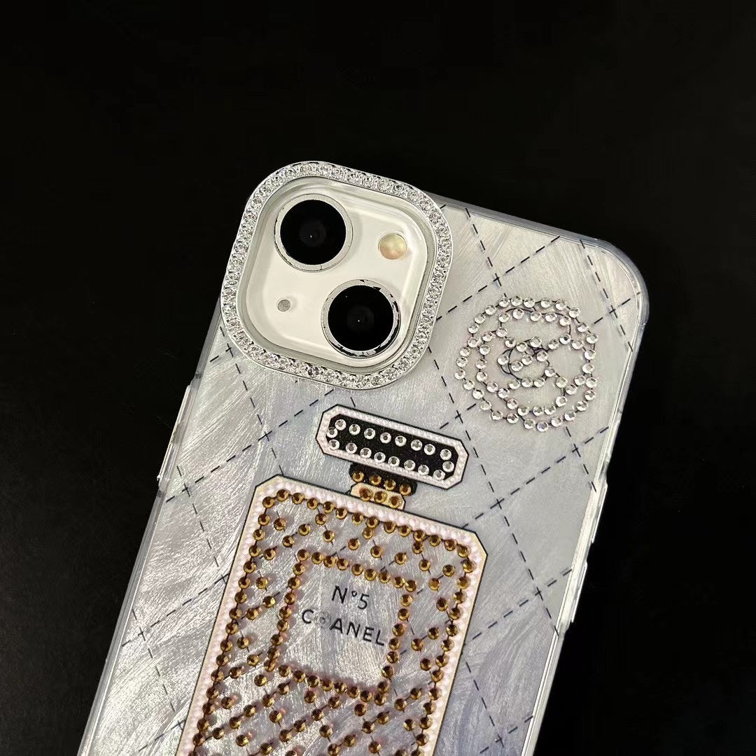 Sparkling Diamond Perfume Bottle Case