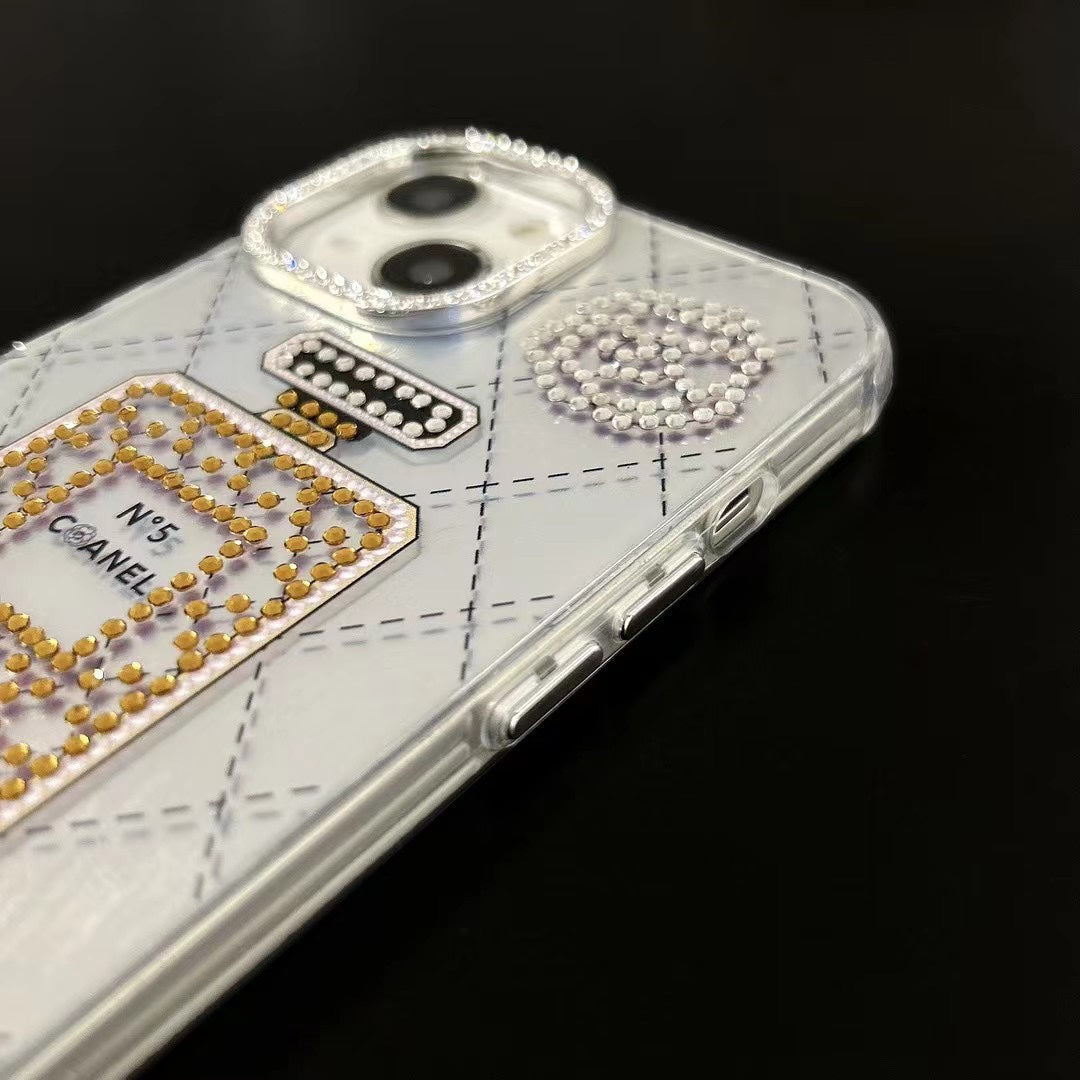 Sparkling Diamond Perfume Bottle Case