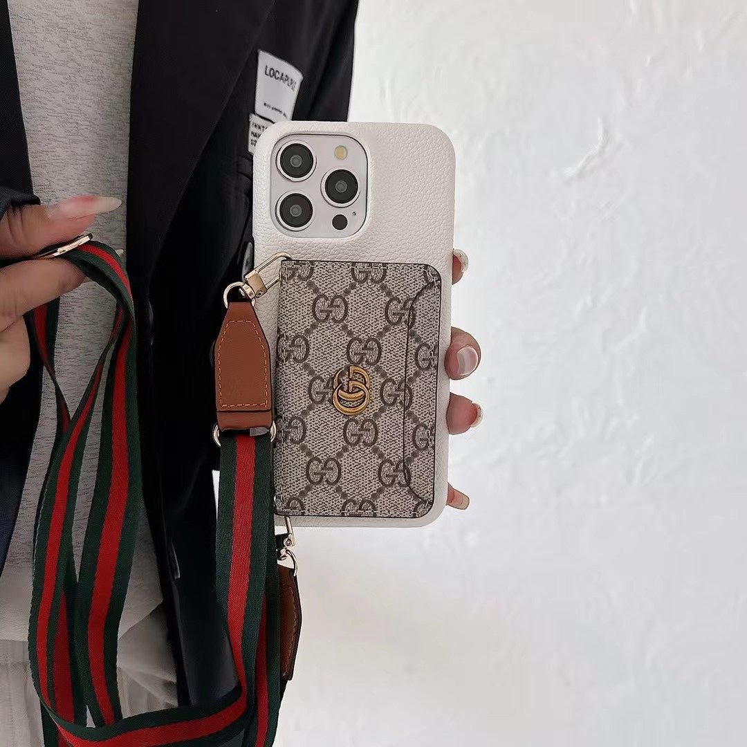 Fashion Retro Crossbody Card Holder Case