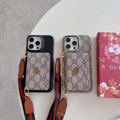 Fashion Retro Crossbody Card Holder Case