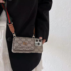 Fashion Retro Crossbody Card Holder Case