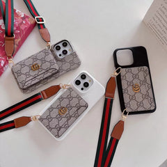 Fashion Retro Crossbody Card Holder Case