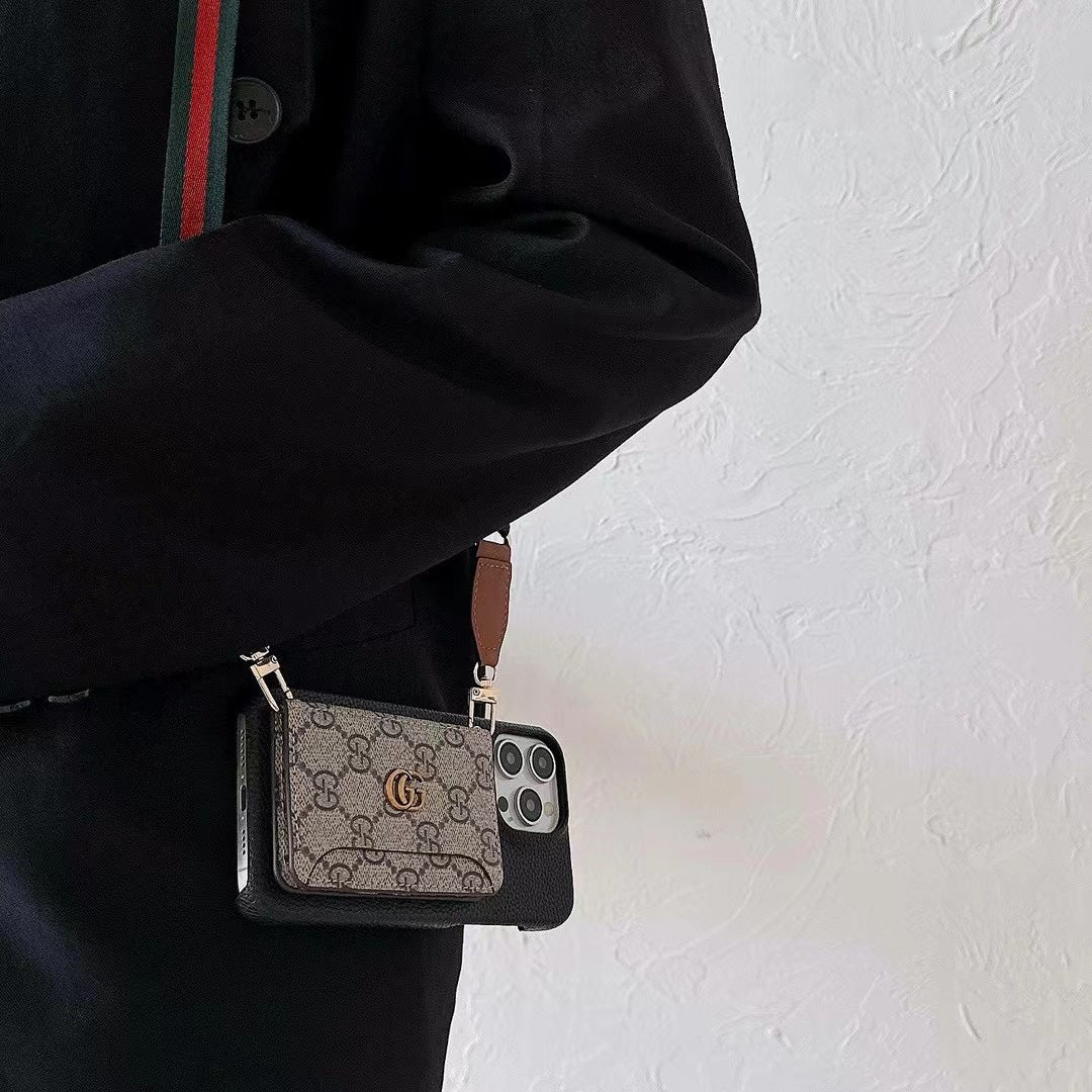 Fashion Retro Crossbody Card Holder Case