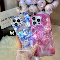 Crystal Clear Double-Sided Laser Rose Embossed Case