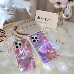 Glitter Shiny Pink Diamond Heart Case