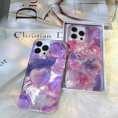Glitter Shiny Pink Diamond Heart Case