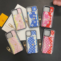 Wave Two-Color Embossed Card Case