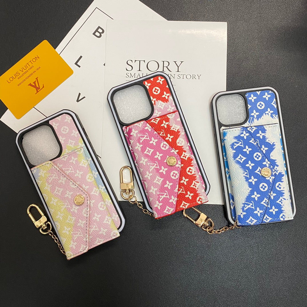 Wave Two-Color Embossed Card Case