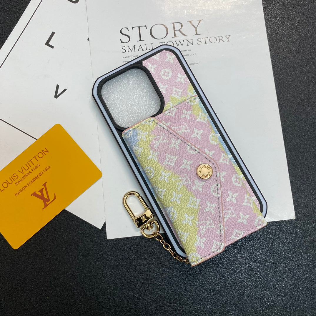 Wave Two-Color Embossed Card Case