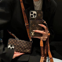 Luxury Leather Coin Purse Crossbody Case