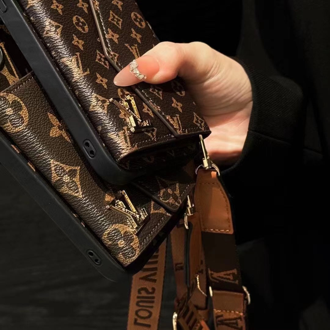 Luxury Leather Coin Purse Crossbody Case