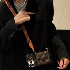 Luxury Leather Coin Purse Crossbody Case