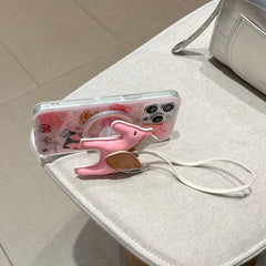 Cute Magnetic Pony Pendant Holder Lanyard Case