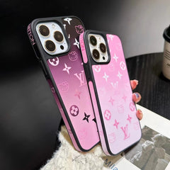 Cute Gradient Color Cartoon Cat Embossed Case