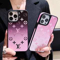 Cute Gradient Color Cartoon Cat Embossed Case