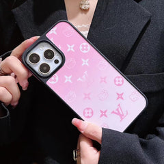 Cute Gradient Color Cartoon Cat Embossed Case