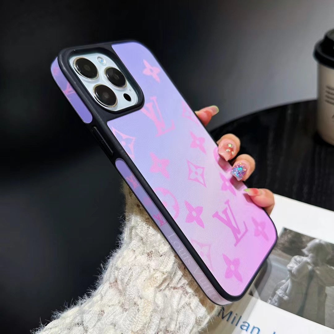 Fashion Gradient Color Embossed Case