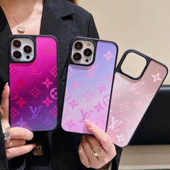 Fashion Gradient Color Embossed Case
