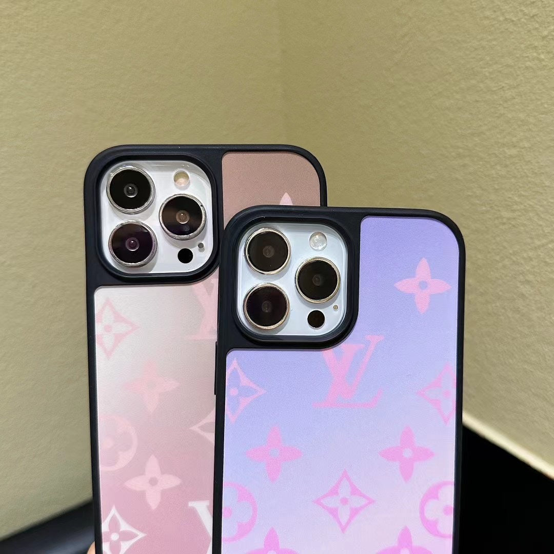 Fashion Gradient Color Embossed Case