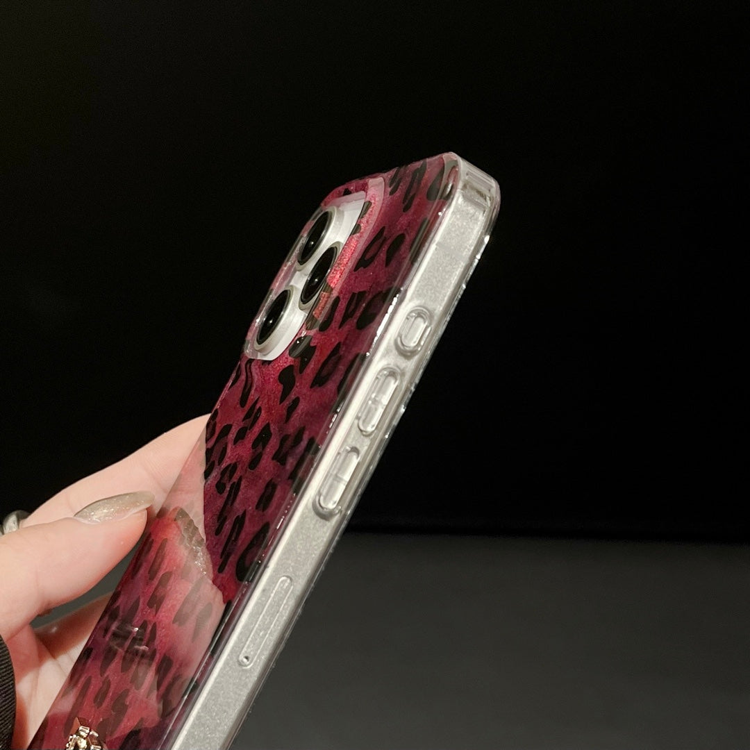 Luxury Leopard Print Pink Case
