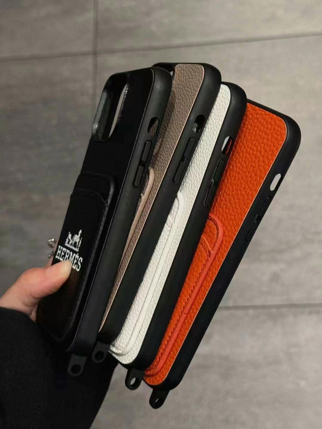 Luxury Leather Card Slot Crossbody Case